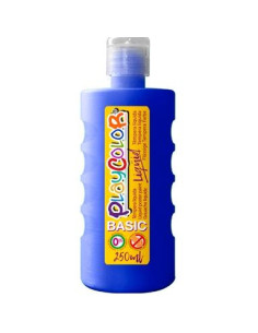 PLAYCOLOR TÉMPERA LÍQUIDA BASIC AZUL OSCURO BOTELLA 250ML