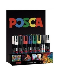 POSCA EXPOSITOR MARCADOR  PC-5M3D SURTIDO -36U-