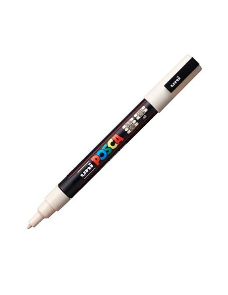 POSCA MARCADOR  PC-3M PUNTA CÓNICA 09 - 13 MM BEIGE