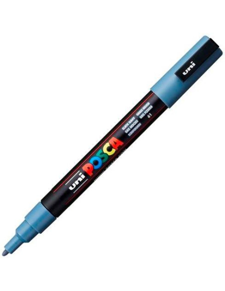 POSCA MARCADOR  PC-3M PUNTA CÓNICA 09 - 13 MM GRIS PIZARRA