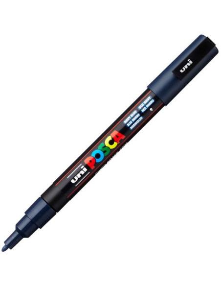 POSCA MARCADOR  PC-3M PUNTA CÓNICA 09 - 13 MM AZUL MARINO