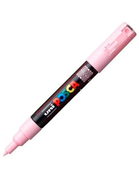 POSCA MARCADOR  PC-1M NO PERMANENTE PUNTA FINA 07-1MM ROSA CLARO