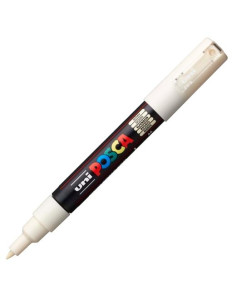 POSCA MARCADOR  PC-1M NO PERMANENTE PUNTA FINA 07-1MM MARFIL