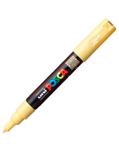 POSCA MARCADOR  PC-1M NO PERMANENTE PUNTA FINA 07-1MM AMARILLO PAJIZO