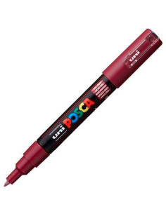 POSCA MARCADOR  PC-1M NO PERMANENTE PUNTA FINA 07-1MM ROJO VINO