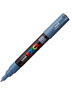 POSCA MARCADOR  PC-1M NO PERMANENTE PUNTA FINA 07-1MM GRIS PIZARRA