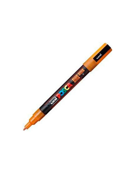 POSCA MARCADOR  PC-3ML PUNTA CÓNICA 09 - 13 MM NARANJA PURPURINA
