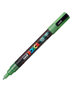 POSCA MARCADOR  PC-3ML PUNTA CÓNICA 09 - 13 MM VERDE PURPURINA