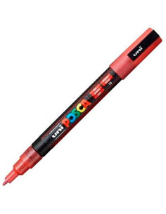 POSCA MARCADOR  PC-3ML PUNTA CÓNICA 09 - 13 MM ROJO PURPURINA