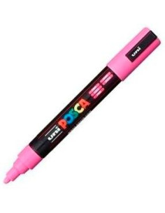 POSCA MARCADOR  PC-5M NO PERMANENTE PUNTA FORMA DE BALA 18 - 25 MM ROSA