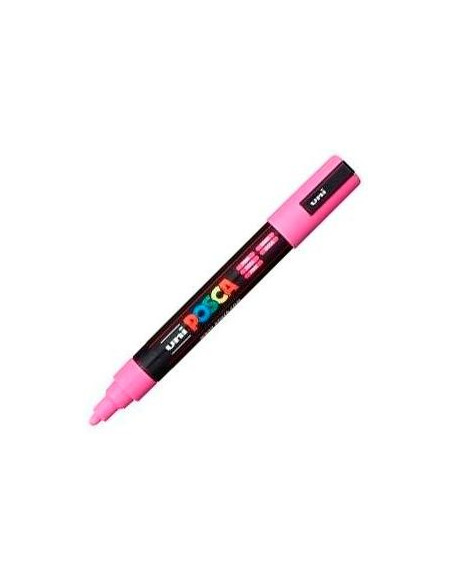 POSCA MARCADOR  PC-5M NO PERMANENTE PUNTA FORMA DE BALA 18 - 25 MM ROSA