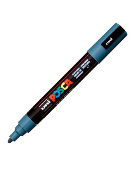 POSCA MARCADOR  PC-5M NO PERMANENTE PUNTA FORMA DE BALA 18 - 25 MM GRIS PIZARRA