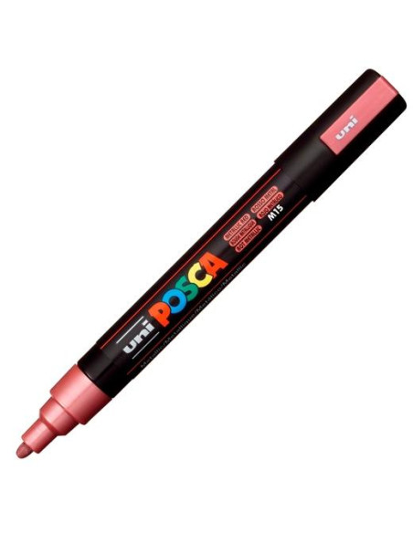 POSCA MARCADOR  PC-5M NO PERMANENTE PUNTA FORMA DE BALA 18 - 25 MM ROJO METÁLICO
