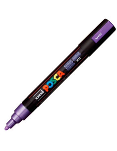 POSCA MARCADOR  PC-5M NO PERMANENTE PUNTA FORMA DE BALA 18 - 25 MM VIOLETA METÁLICO
