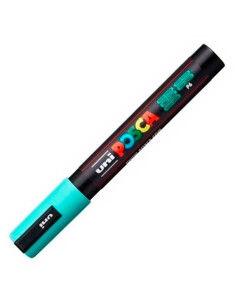 POSCA MARCADOR  PC-5M NO PERMANENTE PUNTA FORMA DE BALA 18 - 25 MM VERDE MARINO