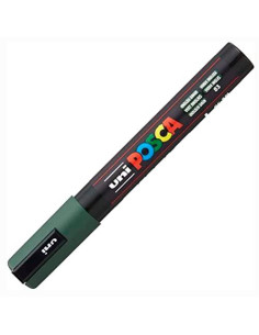 POSCA MARCADOR  PC-5M NO PERMANENTE PUNTA FORMA DE BALA 18 - 25 MM VERDE INGLES