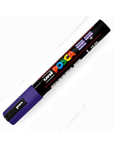 POSCA MARCADOR  PC-5M NO PERMANENTE PUNTA FORMA DE BALA 18 - 25 MM AZUL PRUSIA
