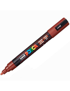 POSCA MARCADOR  PC-5M NO PERMANENTE PUNTA FORMA DE BALA 18 - 25 MM MARRON CACAO