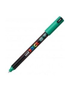 POSCA MARCADOR  PC-1MR NO PERMANENTE PUNTA EXTRAFINA 07MM VERDE