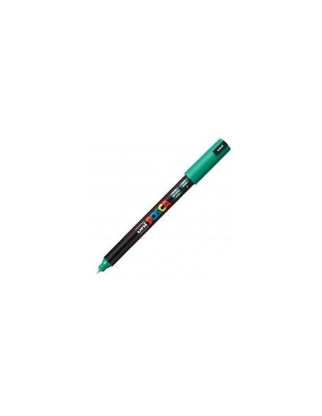 POSCA MARCADOR  PC-1MR NO PERMANENTE PUNTA EXTRAFINA 07MM VERDE