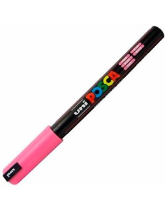 POSCA MARCADOR  PC-1MR NO PERMANENTE PUNTA EXTRAFINA 07MM ROSA