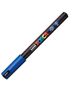 POSCA MARCADOR  PC-1MR NO PERMANENTE PUNTA EXTRAFINA 07MM AZUL