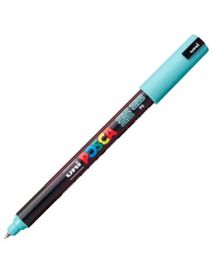 POSCA MARCADOR  PC-1MR NO PERMANENTE PUNTA EXTRAFINA 07MM VERDE MARINO