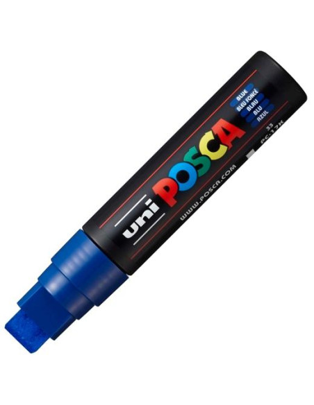 POSCA MARCADOR  PC-17K NO PERMANENTE PUNTA BISELADA 15MM AZUL