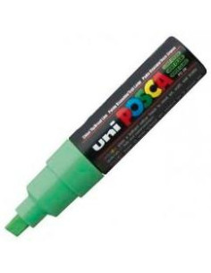 POSCA MARCADOR  PC-8K NO PERMANENTE PUNTA BISELADA 80MM VERDE CLARO