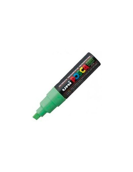 POSCA MARCADOR  PC-8K NO PERMANENTE PUNTA BISELADA 80MM VERDE CLARO