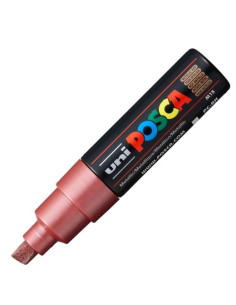 POSCA MARCADOR  PC-8K NO PERMANENTE PUNTA BISELADA 80MM ROJO METÁLICO