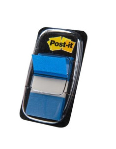POST-IT INDEX 680 DISPENSADOR 1X50 AZUL -12U-