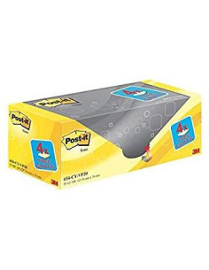 POST-IT BLOC NOTAS 654 100H 76X76 CANARY YELLOW NO ENCELOFANADOS PAQUETE 16 UD  4 UD GRATIS