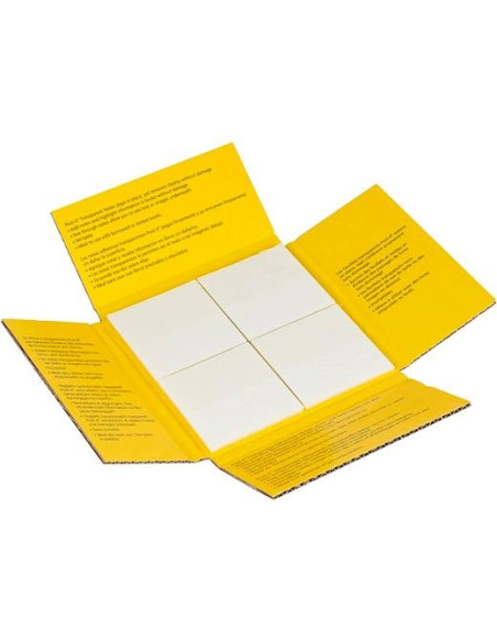 POST-IT BLOC NOTAS ADHESIVAS 36H 73X73 TRANSPARENTES PACK 12 UD