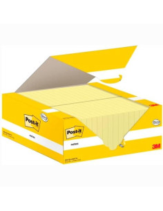 POST-IT BLOC NOTAS 654 CANARY YELLOW 100H 76X76 PAQUETE 24 UD  12 UD GRATIS