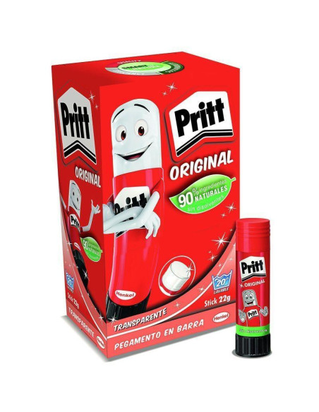 PRITT PEGAMENTO EN BARRA 22GR TRANSPARENTE CAJA EXPOSITORA -15 UD-