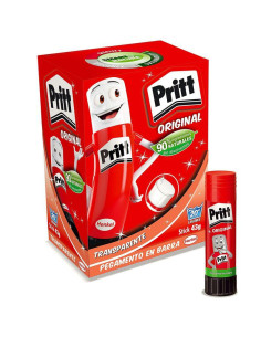 PRITT PEGAMENTO EN BARRA 43GR TRANSPARENTE CAJA EXPOSITORA -15 UD-