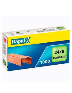 RAPID GRAPAS ESTÁNDAR 246 COBREADAS -CAJA DE 1000-