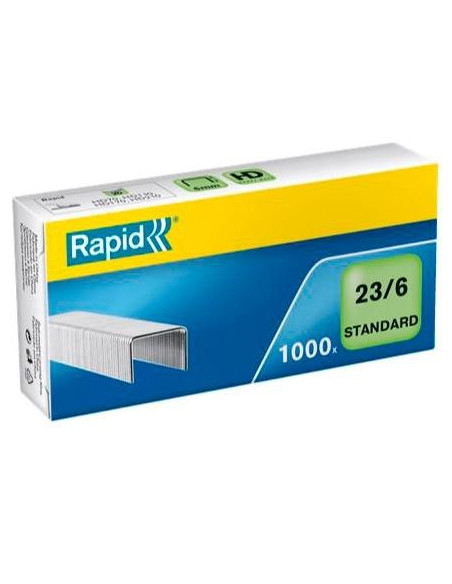 RAPID GRAPAS ESTÁNDAR 236 GALVANIZADAS -CAJA DE 1000-