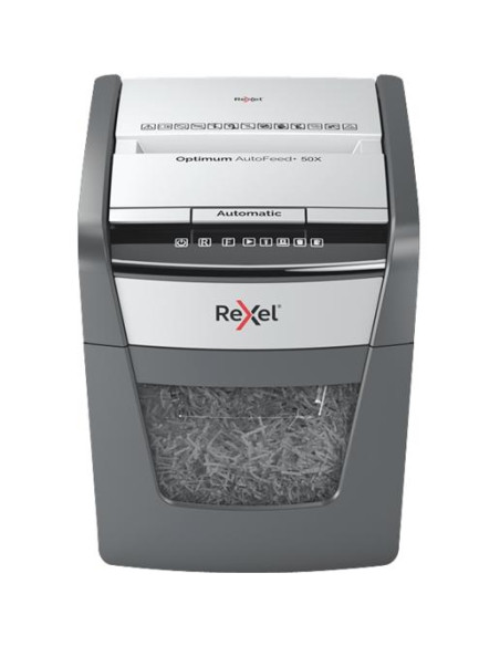 REXEL DESTRUCTORA AUTOMÁTICA OPTIMUN AUTOFEED  50X 20L CORTE PARTÍCULAS NEGRO