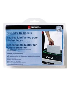 REXEL HOJAS LUBRICANTES PARA DESTRUCTORA PACK DE 12
