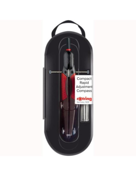 ROTRING COMPÁS MICROMÉTRICO DE AJUSTE RÁPIDO NEGRO BLISTER