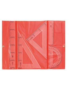 SAFTA CONJUNTO DIBUJO ESCOLAR DE REGLAS