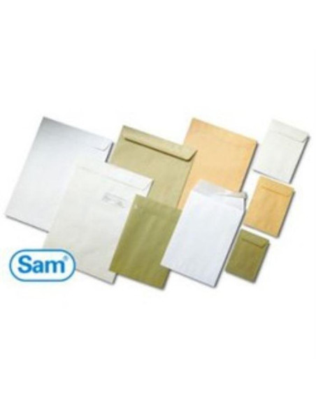 SAM SOBRE 9014 ENGOMADO ESPECIAL IMPRESION 90X140 80 GRAMOS BLANCO OFFSET 500 SOBRES