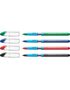 SCHNEIDER BOLÍGRAFO SLIDER BASIC XB PUNTA GRUESA CSURTIDOS ESTUCHE 4 UD