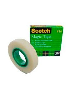 SCOTCH CINTA ADHESIVA INVISIBLE MAGIC ROLLO 12MM X 33M CAJA INDIVIDUAL