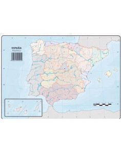 SELVI MAPA MUDO POLÍTICO DE ESPAÑA A4 -50U-