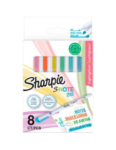 SHARPIE ROTULADORES CREATIVOS S-NOTE DUO CSURTIDOS ESTUCHE 8 UD