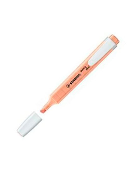 STABILO MARCADOR FLUORESCENTE SWING COOL PASTEL CORAL MELOSO CAJA 10 UD