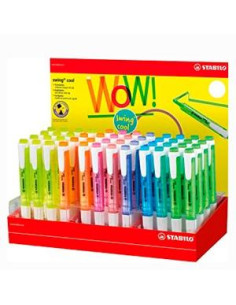 STABILO MARCADOR FLUORESCENTE SWING COOL 8 COLORES SURTIDOS EXPOSITOR 48 UD